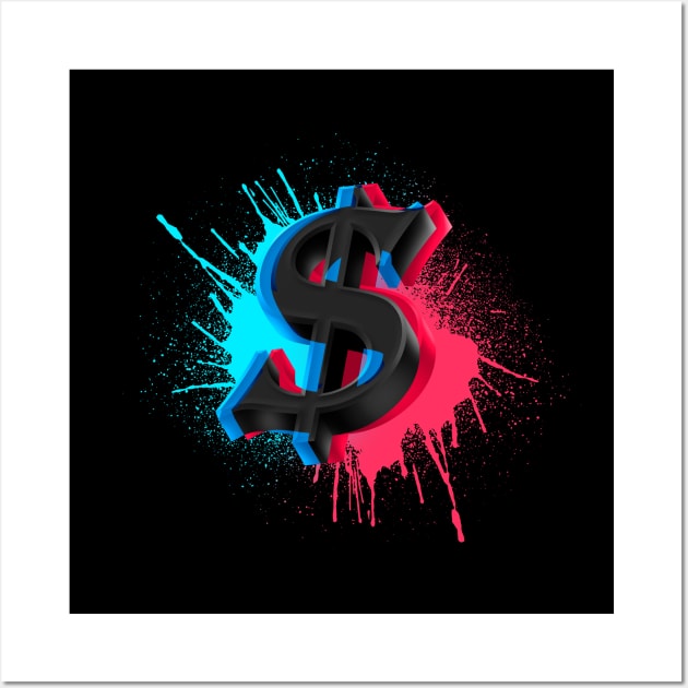 MONEY MONEY MONEY Wall Art by MarceloSchultz